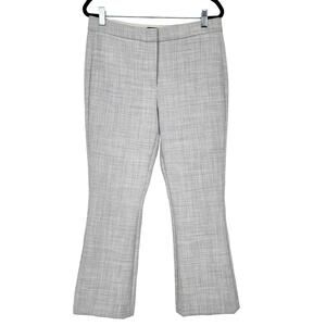 Theory Women's Erstina Pioneer Crop Flare Leg Flat Front Trousers Size 6